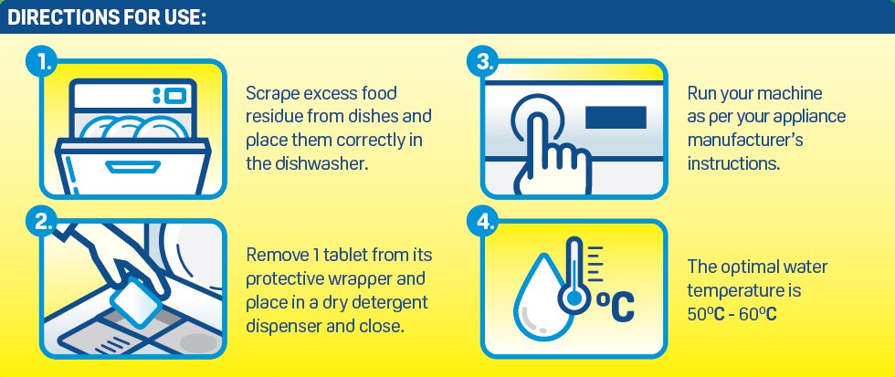 Fortune Dishwasher Tablets - 5 in 1 Action (90 Tablets)